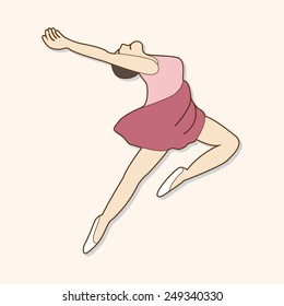 dancer theme elements vector,eps