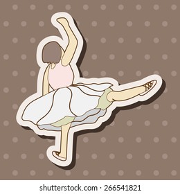 dancer theme elements vector,eps