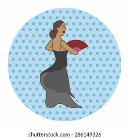 dancer theme elements vector,eps