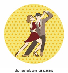 dancer theme elements vector,eps