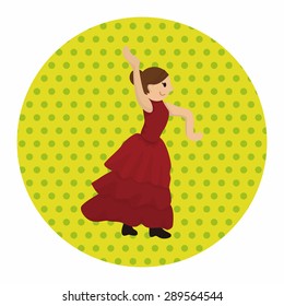 dancer theme elements vector,eps