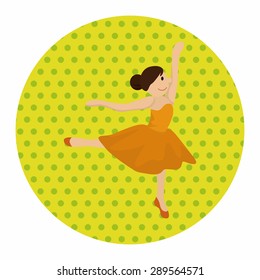 dancer theme elements vector,eps