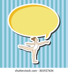 dancer theme elements vector,eps