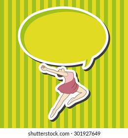 dancer theme elements vector,eps