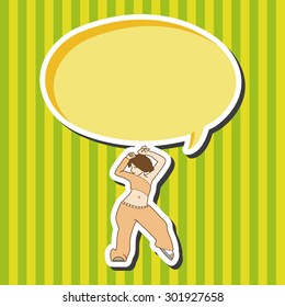 dancer theme elements vector,eps