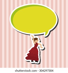 dancer theme elements vector,eps