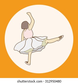 dancer theme elements vector,eps