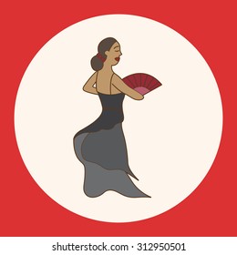 dancer theme elements vector,eps