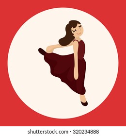 dancer theme elements vector,eps