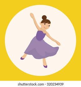 dancer theme elements vector,eps