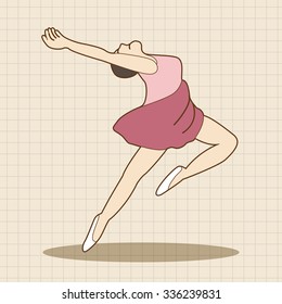 dancer theme elements vector,eps