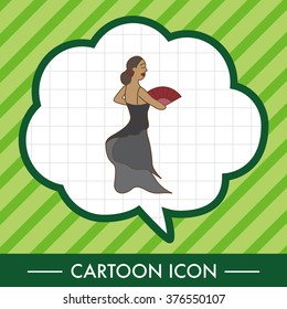 dancer theme elements vector,eps