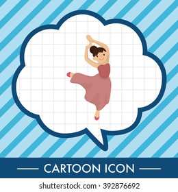 dancer theme elements vector,eps