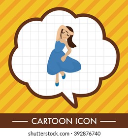 dancer theme elements vector,eps