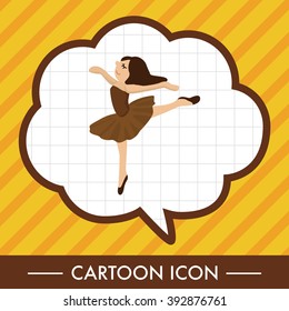 dancer theme elements vector,eps