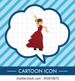 dancer theme elements vector,eps
