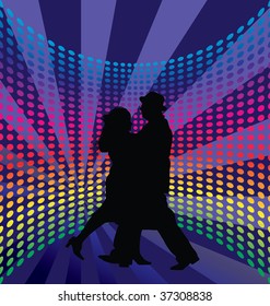 Dancer theme. Vector illustration for design use.