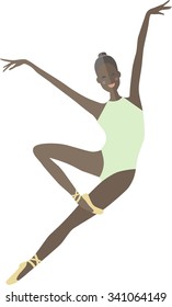 Dancer. Vector.