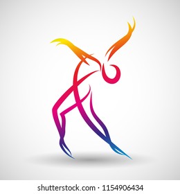 dancer vector logo 