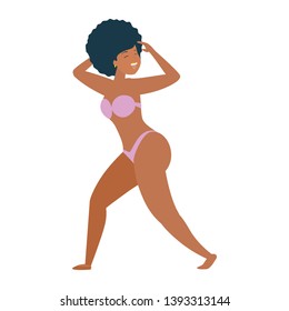 dancer woman in swimsuit character