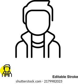 Icono de la línea del vector del niño de bailarinas