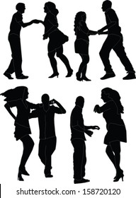 dancers  collection - vector