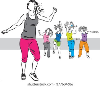 dancers group illustration D