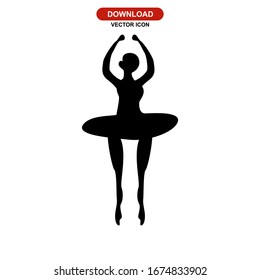 dancers icon or logo isolated sign symbol vector illustration - high quality black style vector icons
