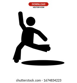 dancers icon or logo isolated sign symbol vector illustration - high quality black style vector icons
