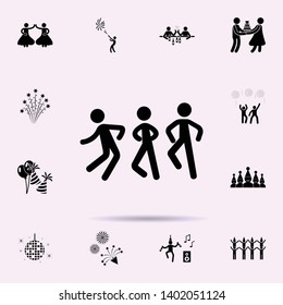 dancers icon. Party icons universal set for web and mobile