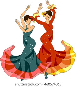 Dancers Sevillanas
