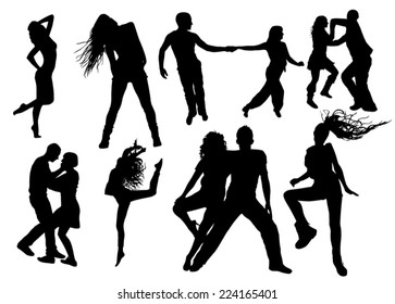 Dancers Silhouettes