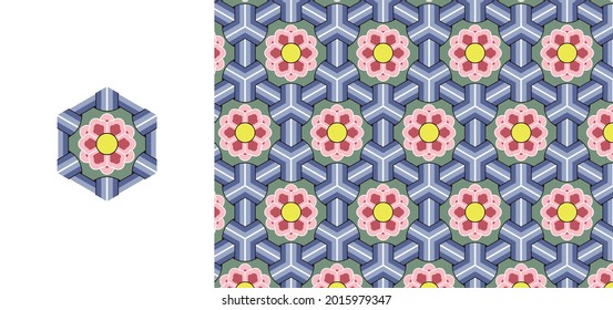 Dan-cheong. Korean traditional decorative patterns of temples.