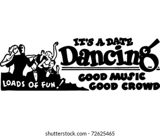 Dancing 2 - Retro Ad Art Banner