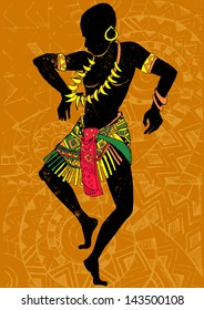  Dancing aborigines.Papuan.Aborigine