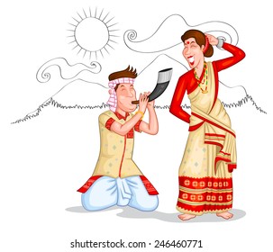 Assamese Traditional Dress Images, Stock Photos & Vectors 