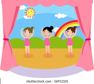 dancing ballerinas