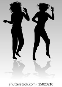 Dancing beautiful girl
