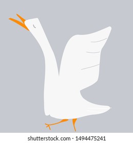 Dancing Bird Funny Animal Vector