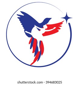 dancing bird logo