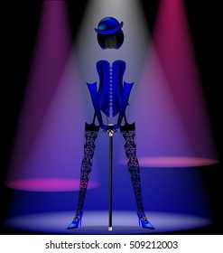 dancing blue dress