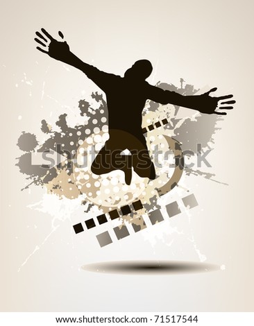 Similar – Image, Stock Photo zing Sports Jump Walking