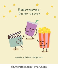 Dancing Cartoon vector illustration. Mascot Vector Design.