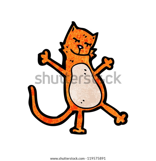 Dancing Cat Cartoon Stock Vector (Royalty Free) 119575891