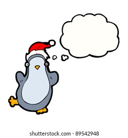 dancing christmas penguin cartoon