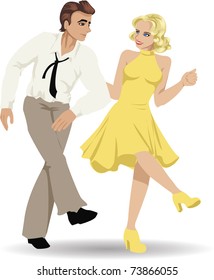 a dancing couple