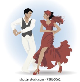 a dancing couple