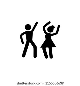 dancing couple icon. Element of party icon for mobile concept and web apps. Detailed dancing couple icon can be used for web and mobile