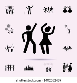 dancing couple icon. Party icons universal set for web and mobile