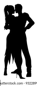  dancing couple silhouette (also available jpeg version)